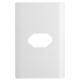 Placa P/ Tomada Horizontal 4x2 - Novara Branco